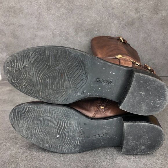 Ecco Hobart Harness Soft Touch Leather Boot, Brown, EU 38 Women's 7-7.5 - Picture 7 of 9